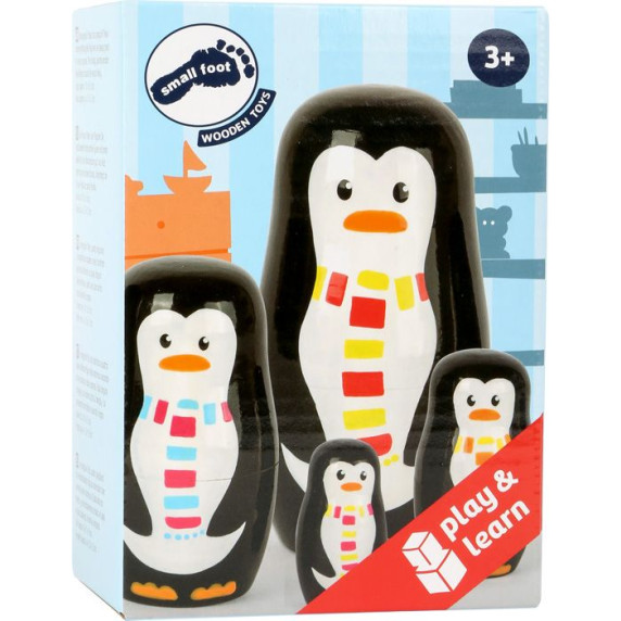 Păpuși matrioska - pinguini - SMALL FOOT DESIGN