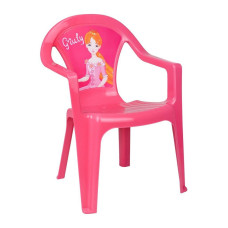  Scăunel pentru copii din plastic - roz - Giuly Preview
