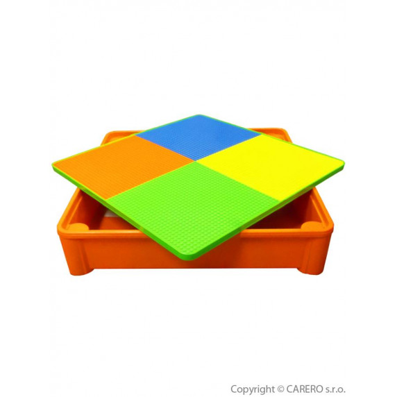 Masă pentru copii cu scaun - portocaliu/verde - NEW BABY 