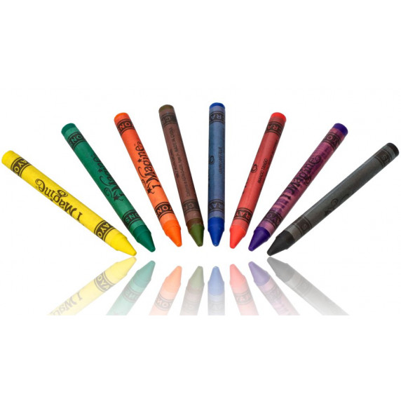 Creioane colorate pentru textile - 8 bucăți - GOKI