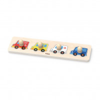 Jucărie cu forme din lemn - VIGA - mașinuțe 