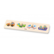 Jucărie cu forme din lemn - vehicule - VIGA