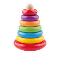 Piramida de echilibrare, jucărie din lemn -  WOODYLAND 