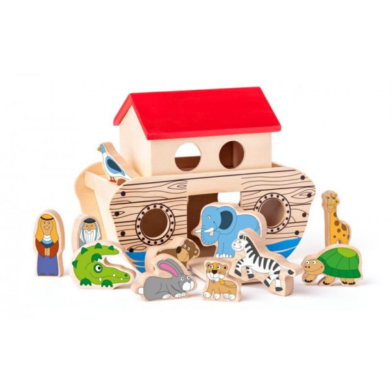 Jucărie din lemn Arca lui Noe - WOODYLAND
